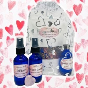 Goddess Love Kit - Body Spray, Crystal Heart & Tea