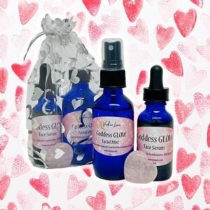 Goddess Facial Kit: Mist & Serum + Rose Quartz Heart